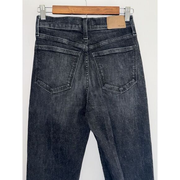 Madewell The Mom Jean Black High Rise Stretch Casual Comfort Minimalist Ankle 25 - Picture 6 of 16